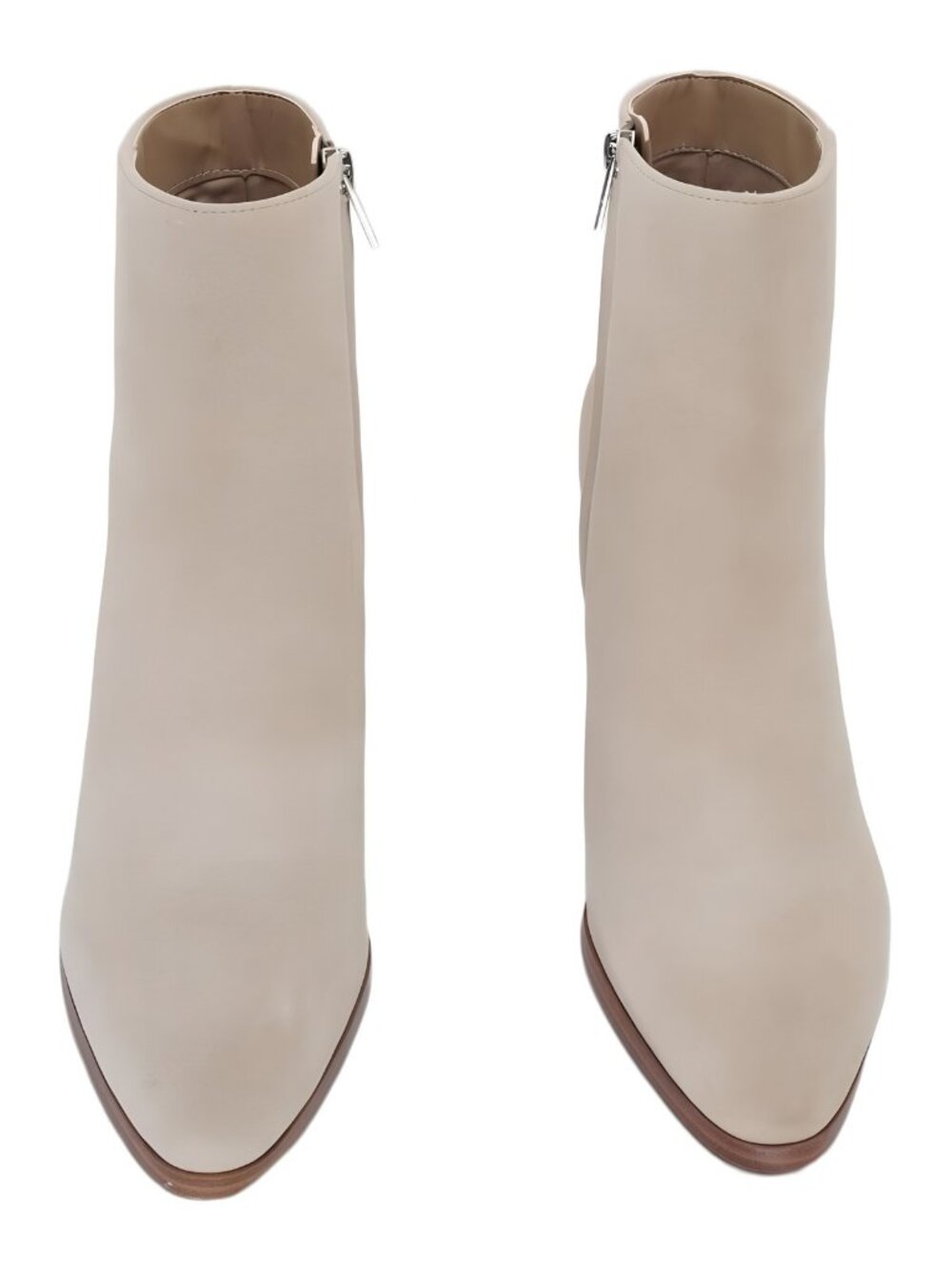 Calvin Klein Women's Dezzi 3 Inch Block Heeled Bootie Light Natural Tan Size 8M - Picture 5 of 6